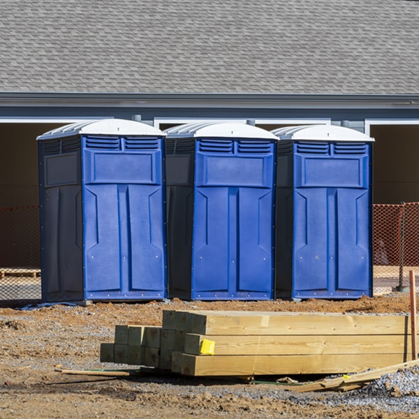 what is the maximum capacity for a single portable restroom in Yountville CA